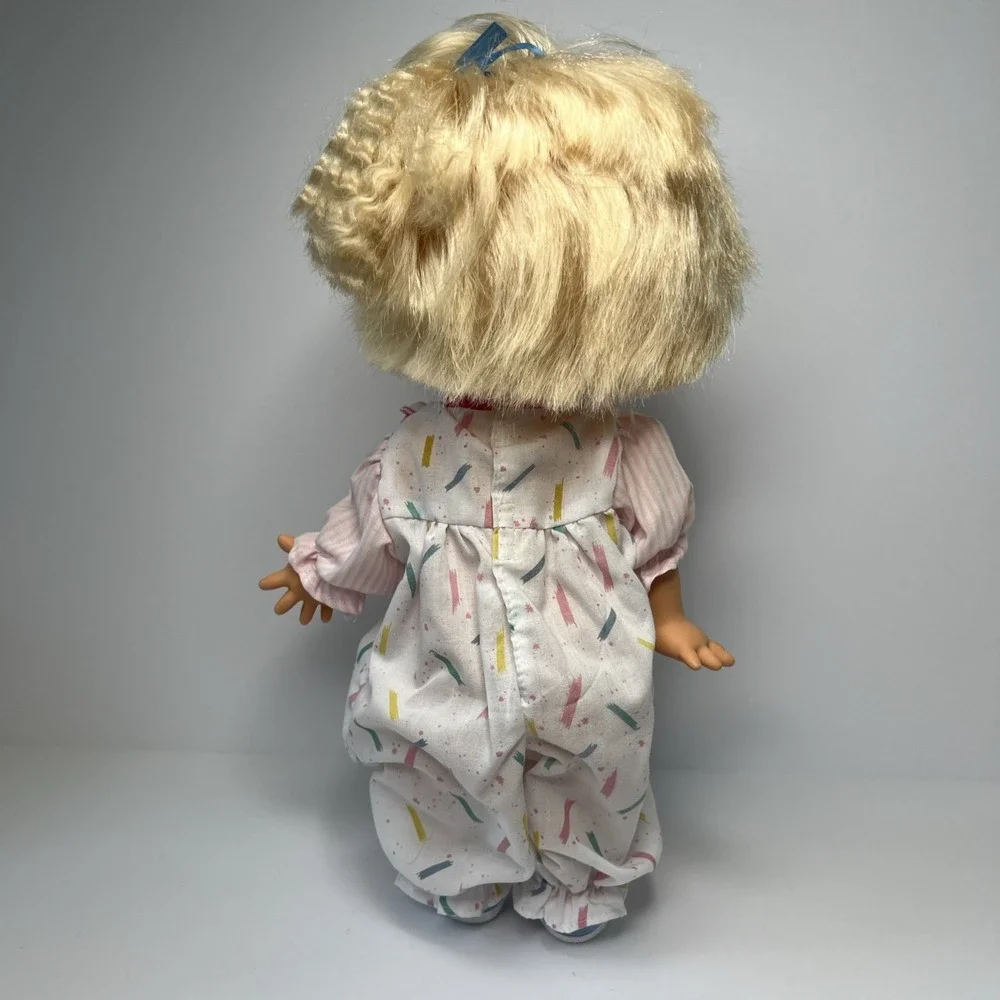 Vintage 1990 Galoob Baby Face So Innocent Cynthia #7 Doll Blue Eyes Blonde Hair